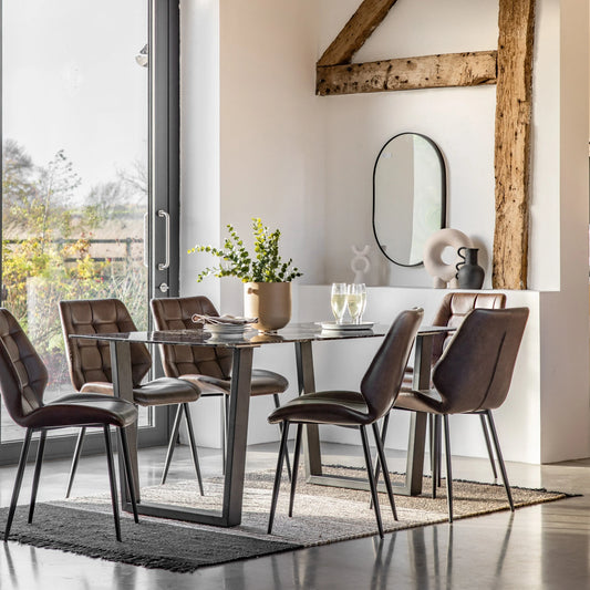 Gallery Direct Davidson Dining Table in Black