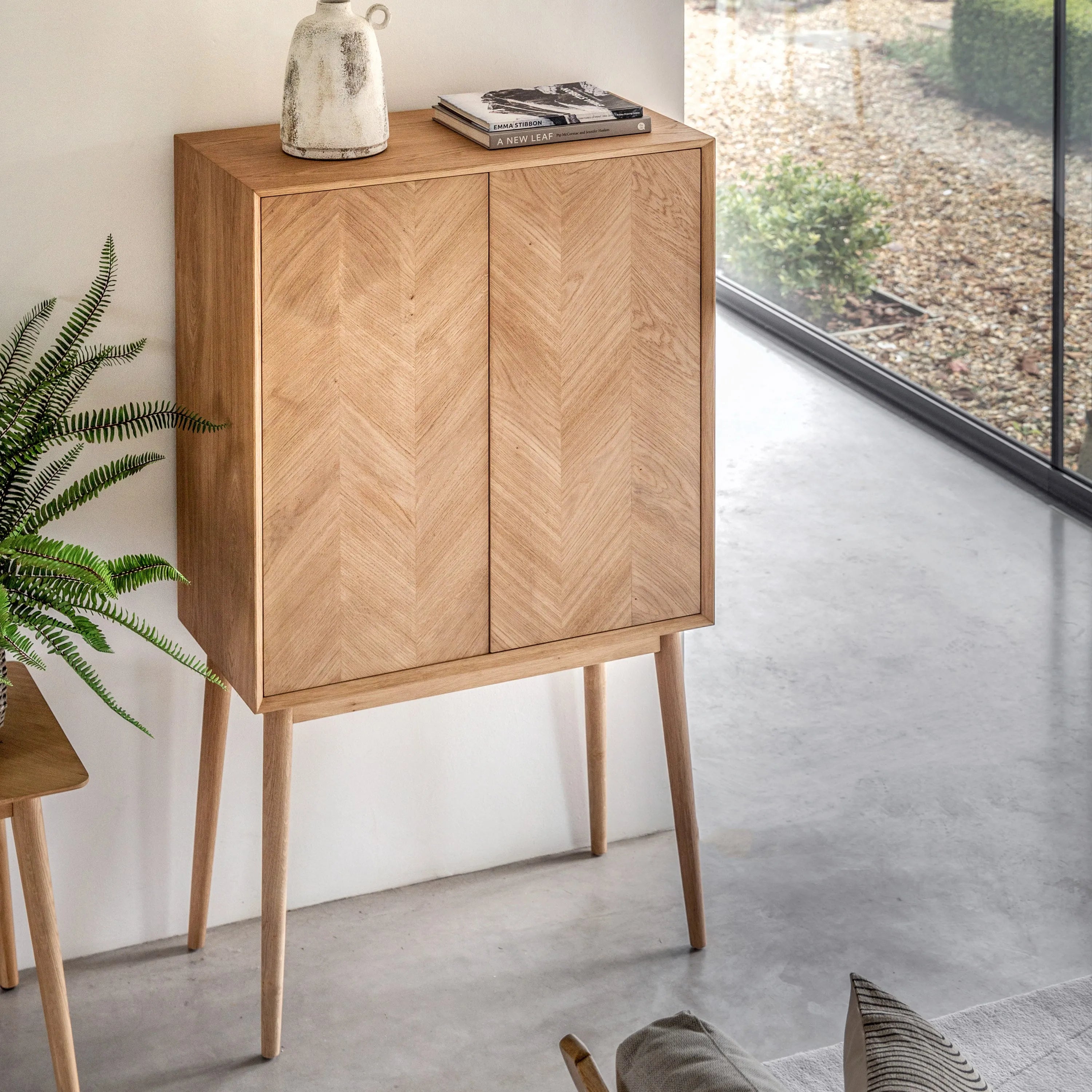 Gallery Direct Milano 2 Door Cocktail Cabinet