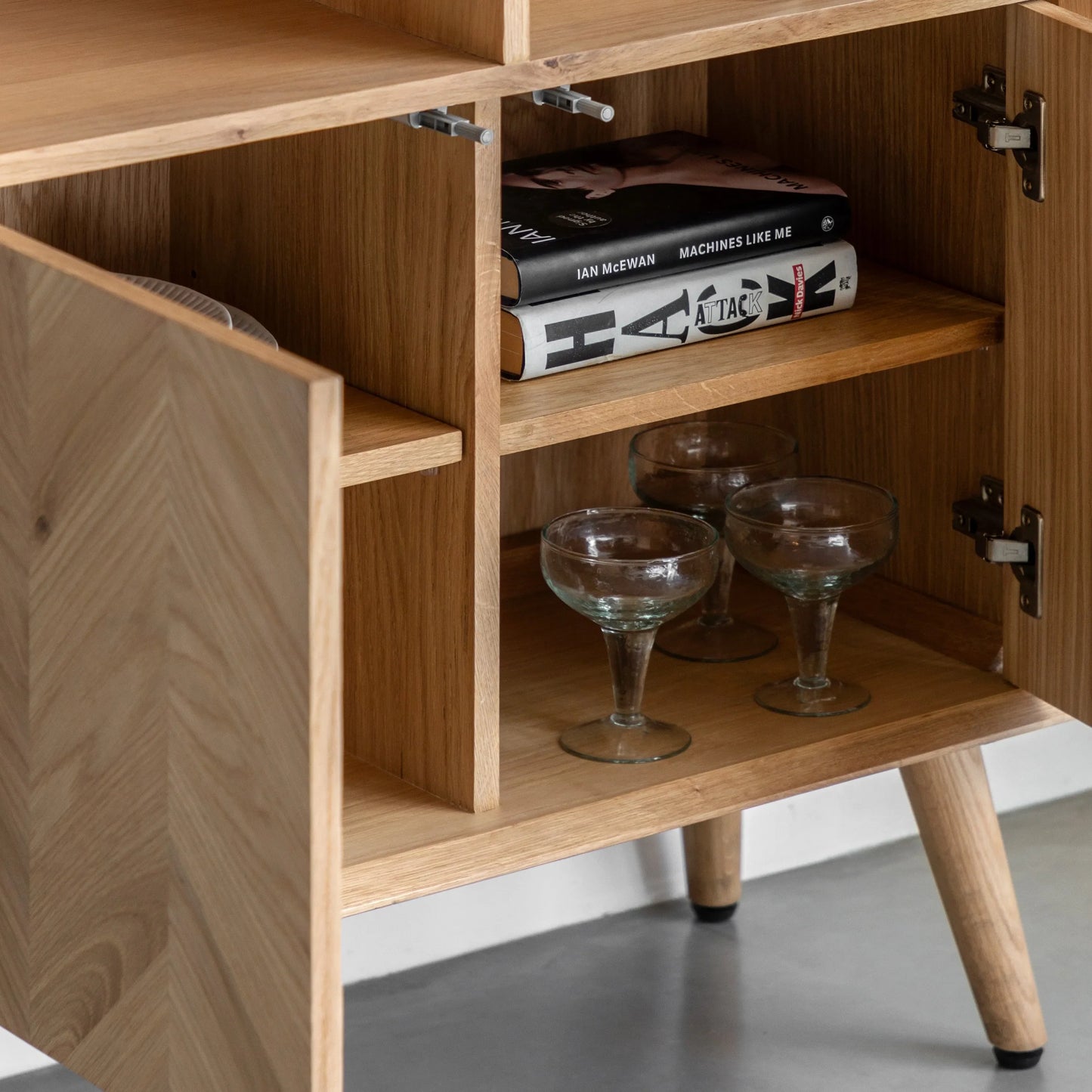 Gallery Direct Milano 2 Door Open Display Unit