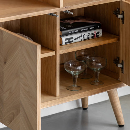 Gallery Direct Milano 2 Door Open Display Unit