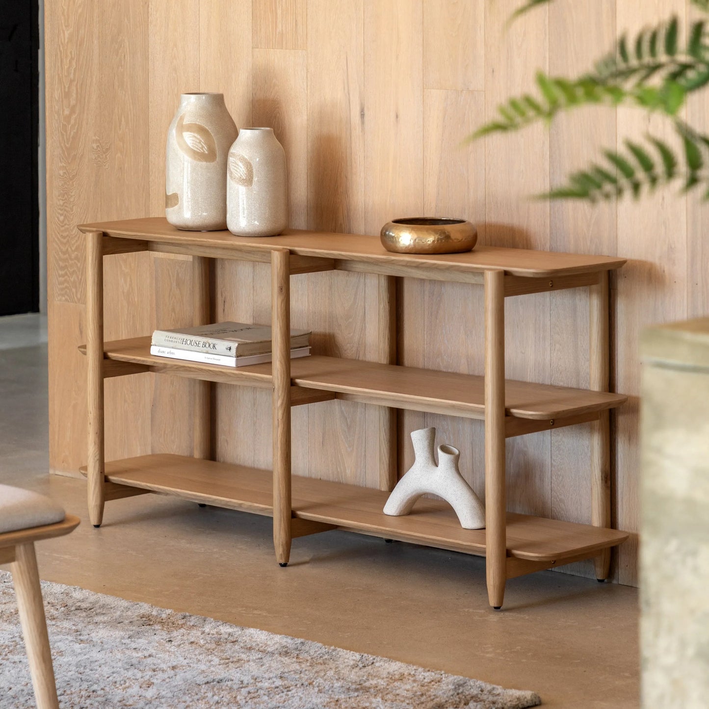 Gallery Direct Hatfield Wide Open Display Natural