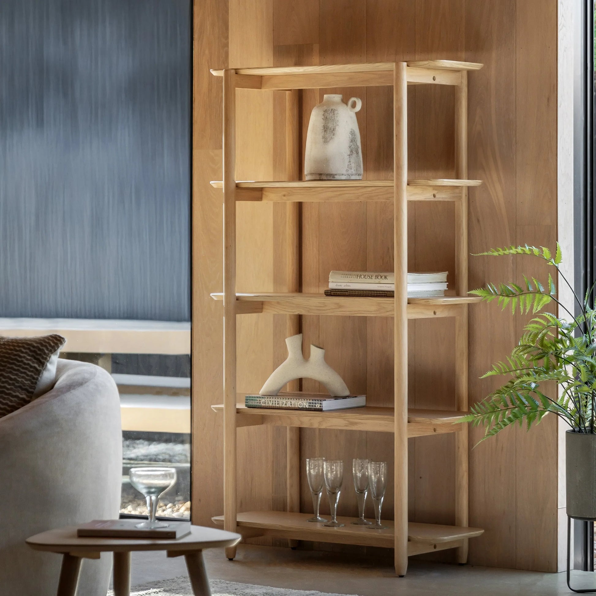 Gallery Direct Hatfield Tall Open Display Natural