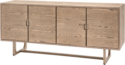 Gallery Direct Craft 4 Door Sideboard Smoked