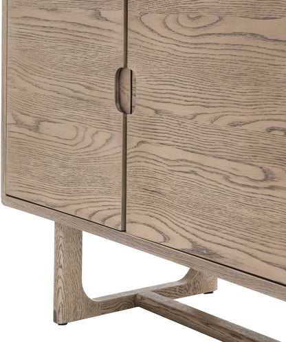 Gallery Direct Craft 4 Door Sideboard Smoked