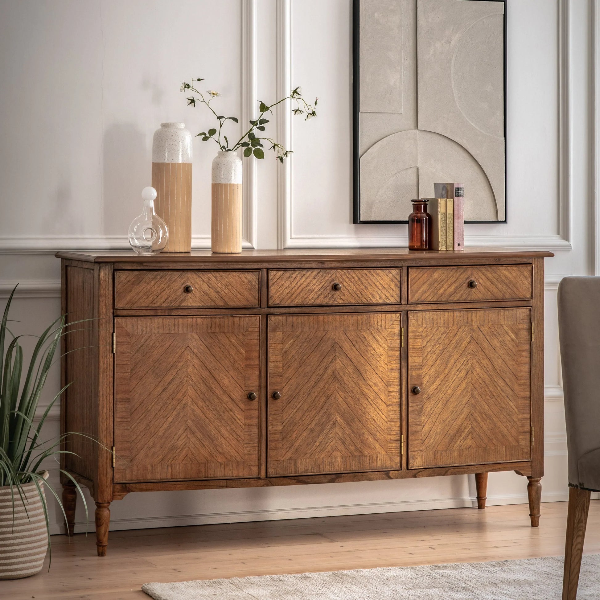 Gallery Direct Highgrove 3 Door 3 Drawer Sideboard