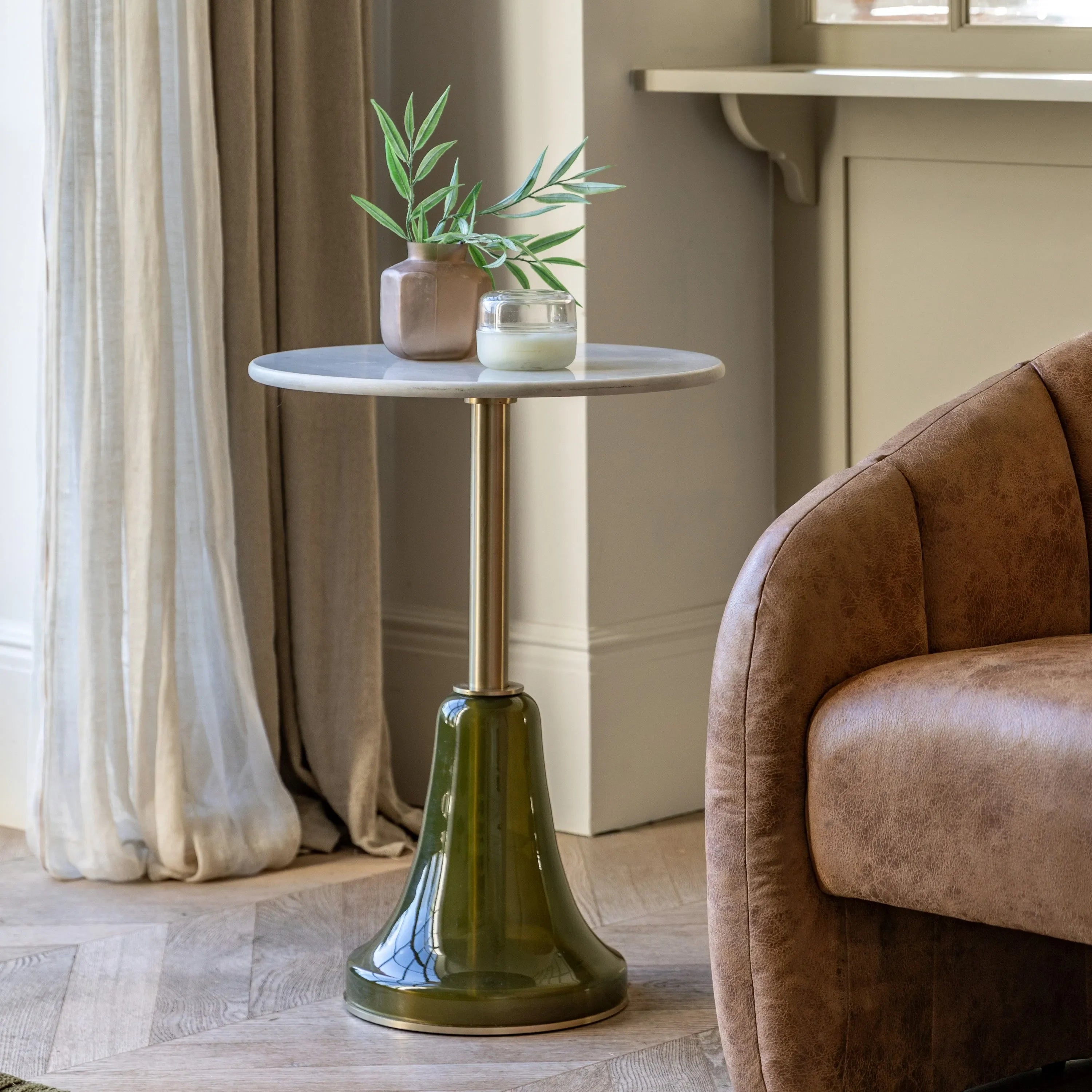Gallery Direct Bilbao Side Table in Dusk