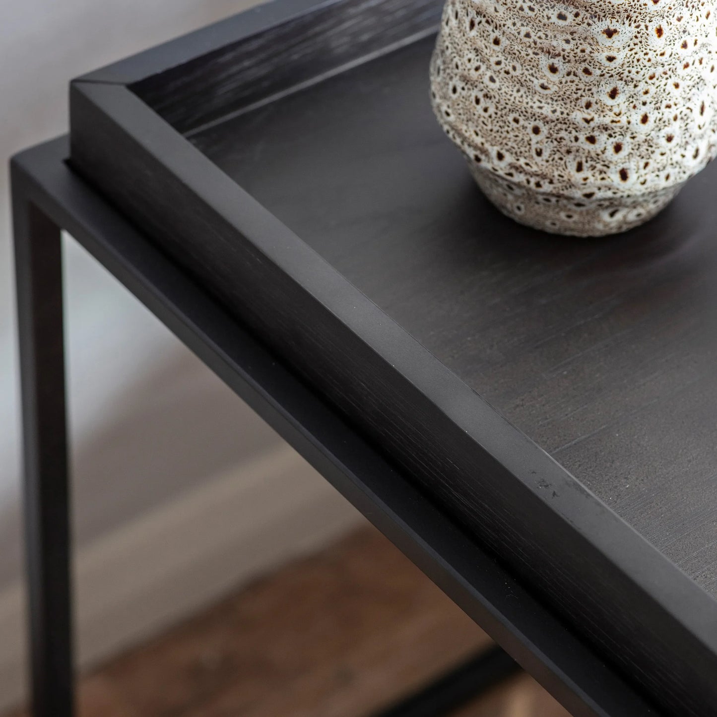 Gallery Direct Forden Tray Side Table Black