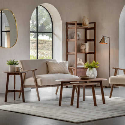 Gallery Direct Neyland 2 Seater Sofa in Natural Linen