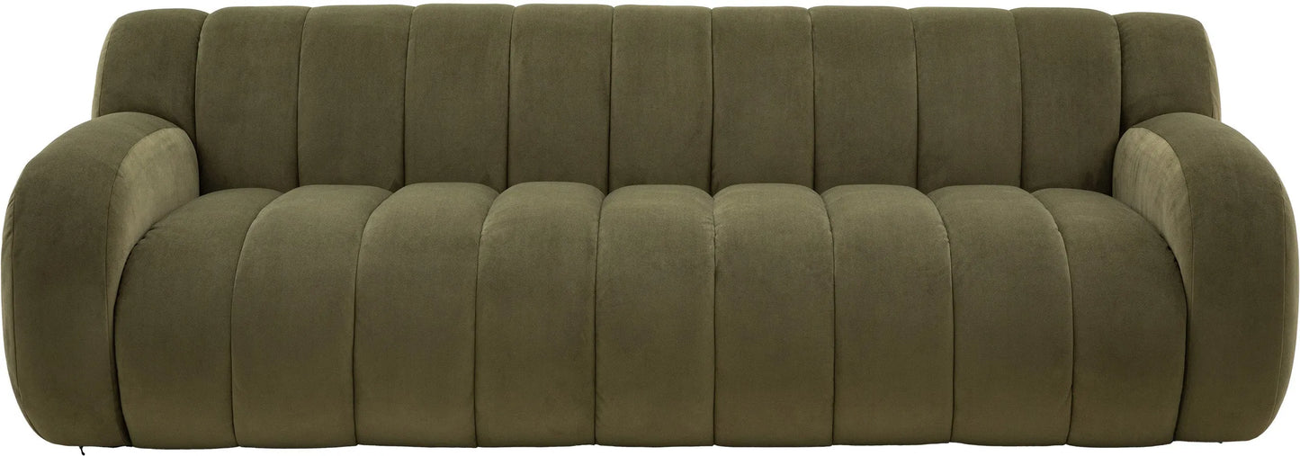 Gallery Direct Coste 3 Seater Sofa in Moss