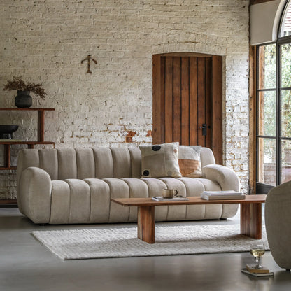 Gallery Direct Coste 3 Seater Sofa in Cream