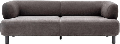 Gallery Direct Ardo 3 Seat Sofa in Anthracite