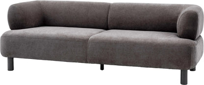 Gallery Direct Ardo 3 Seat Sofa in Anthracite