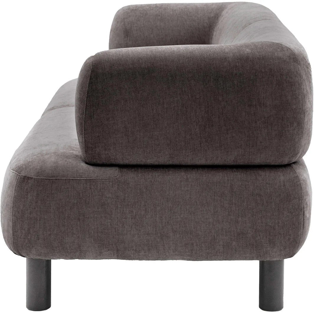 Gallery Direct Ardo 3 Seat Sofa in Anthracite