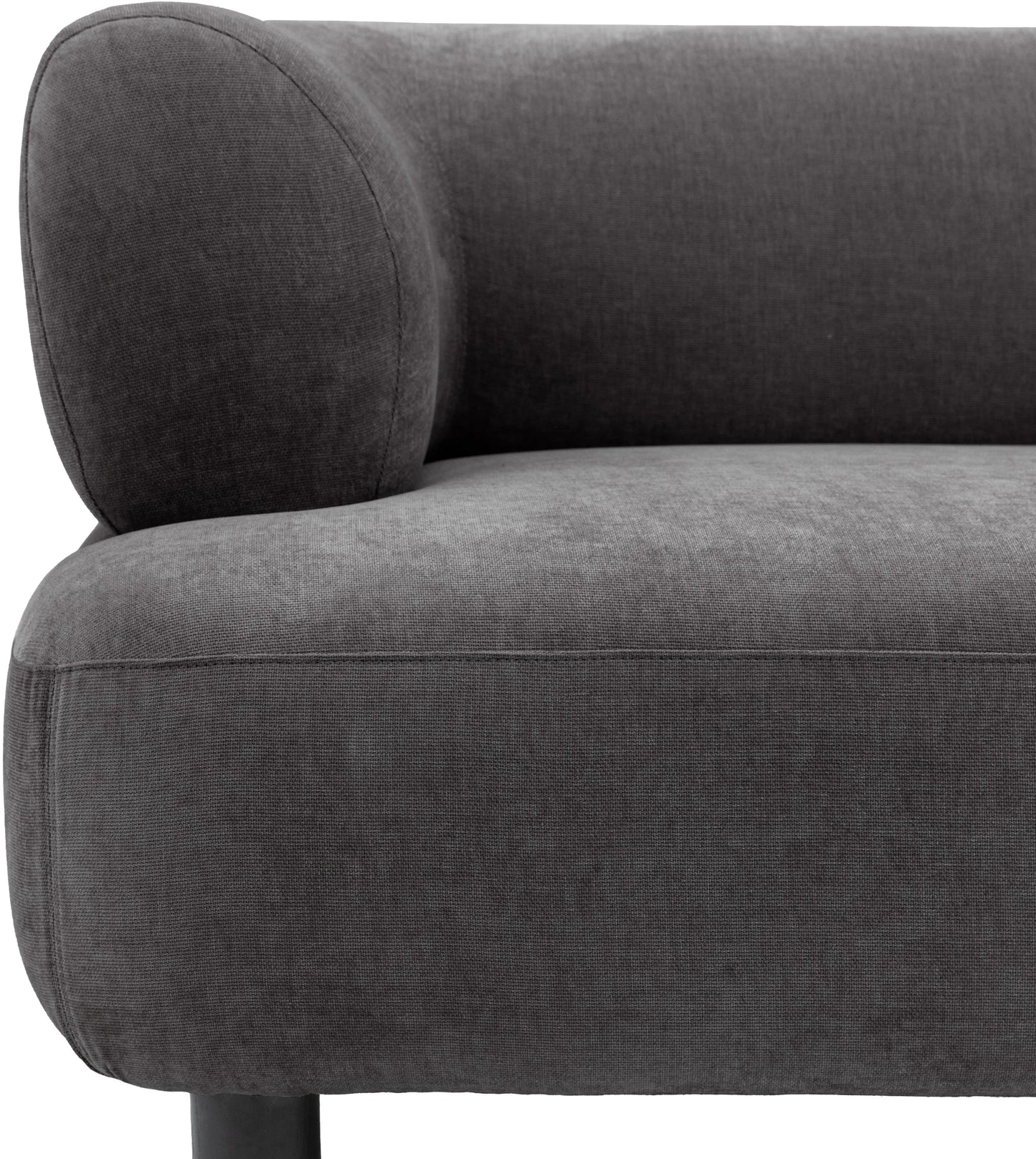 Gallery Direct Ardo 3 Seat Sofa in Anthracite