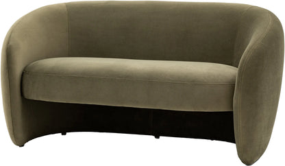 Gallery Direct Curvo 2 Seat Sofa in Moss Green