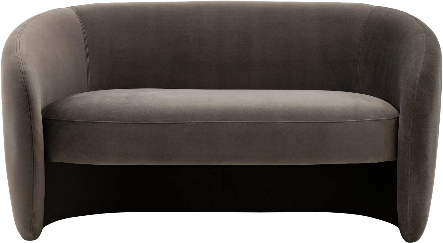 Gallery Direct Curvo 2 Seat Sofa in Espresso