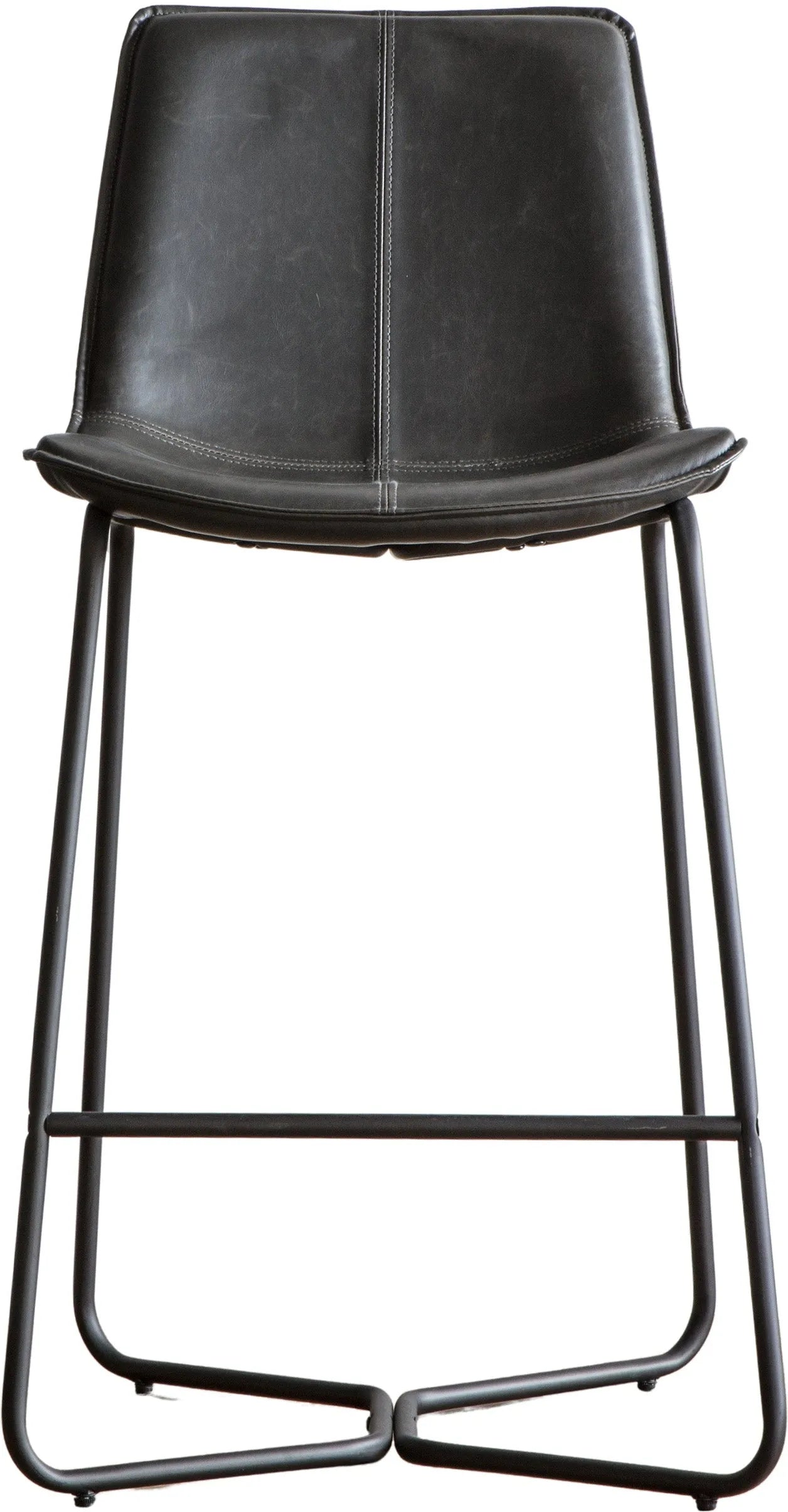 Gallery Direct Pair of Hawking Bar Chairs in Charcoal