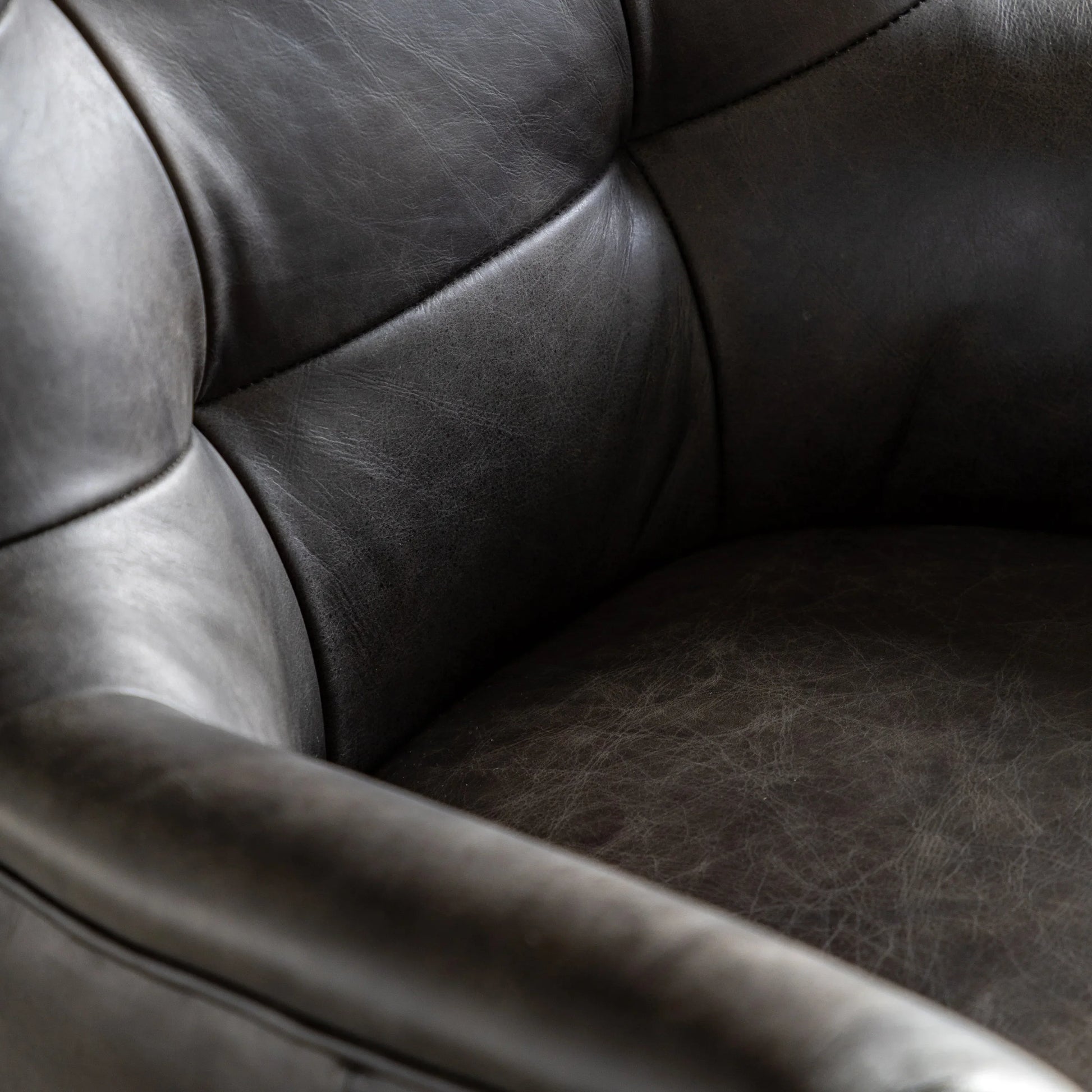 Gallery Direct Bristol Swivel Chair in Antique Ebony
