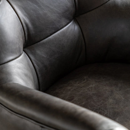 Gallery Direct Bristol Swivel Chair in Antique Ebony