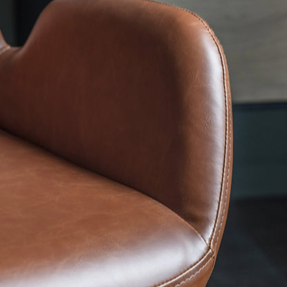 Gallery Direct Faraday Swivel Chair in Brown