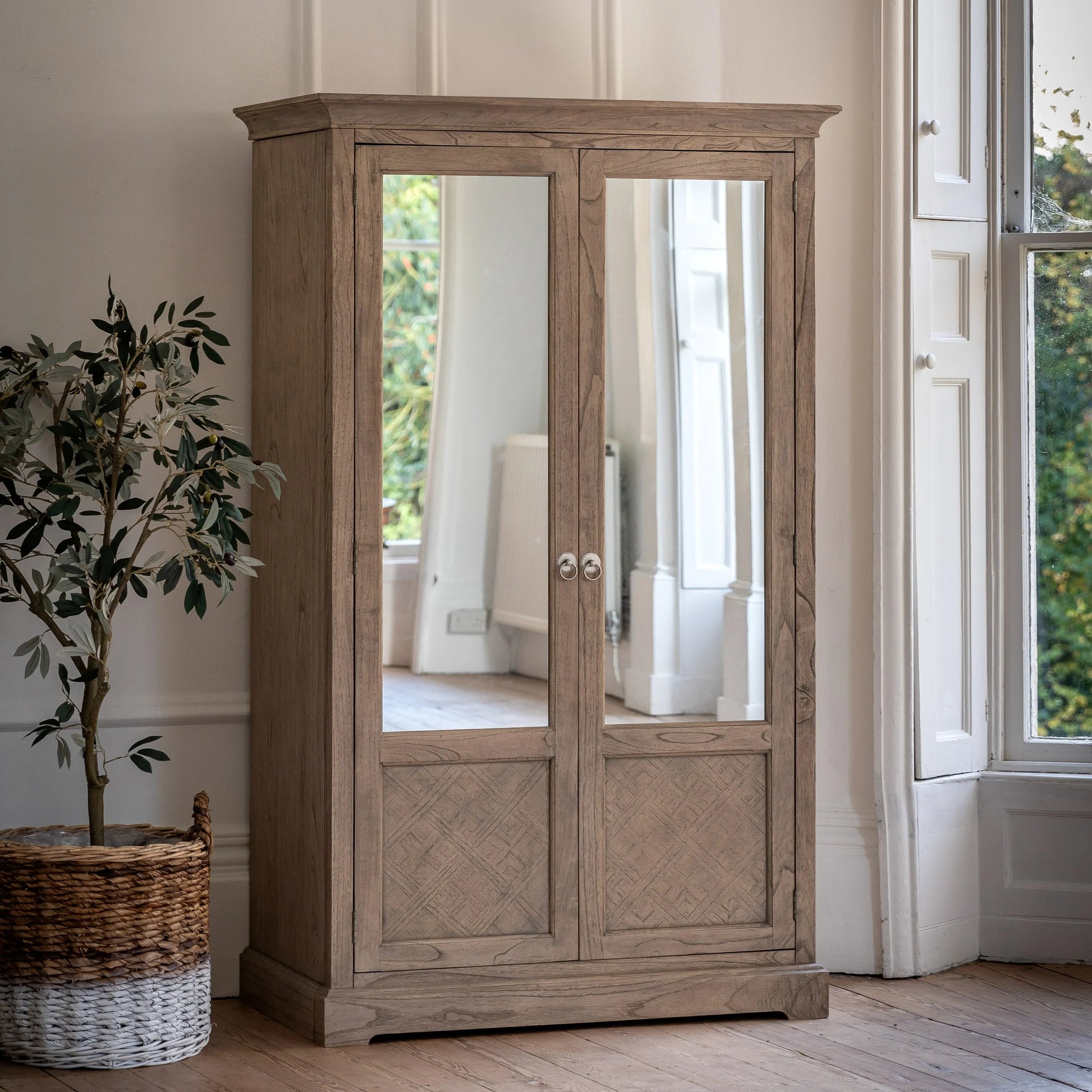Gallery Direct Mustique 2 Mirror Door Wardrobe