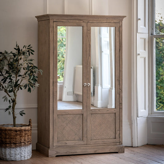 Gallery Direct Mustique 2 Mirror Door Wardrobe