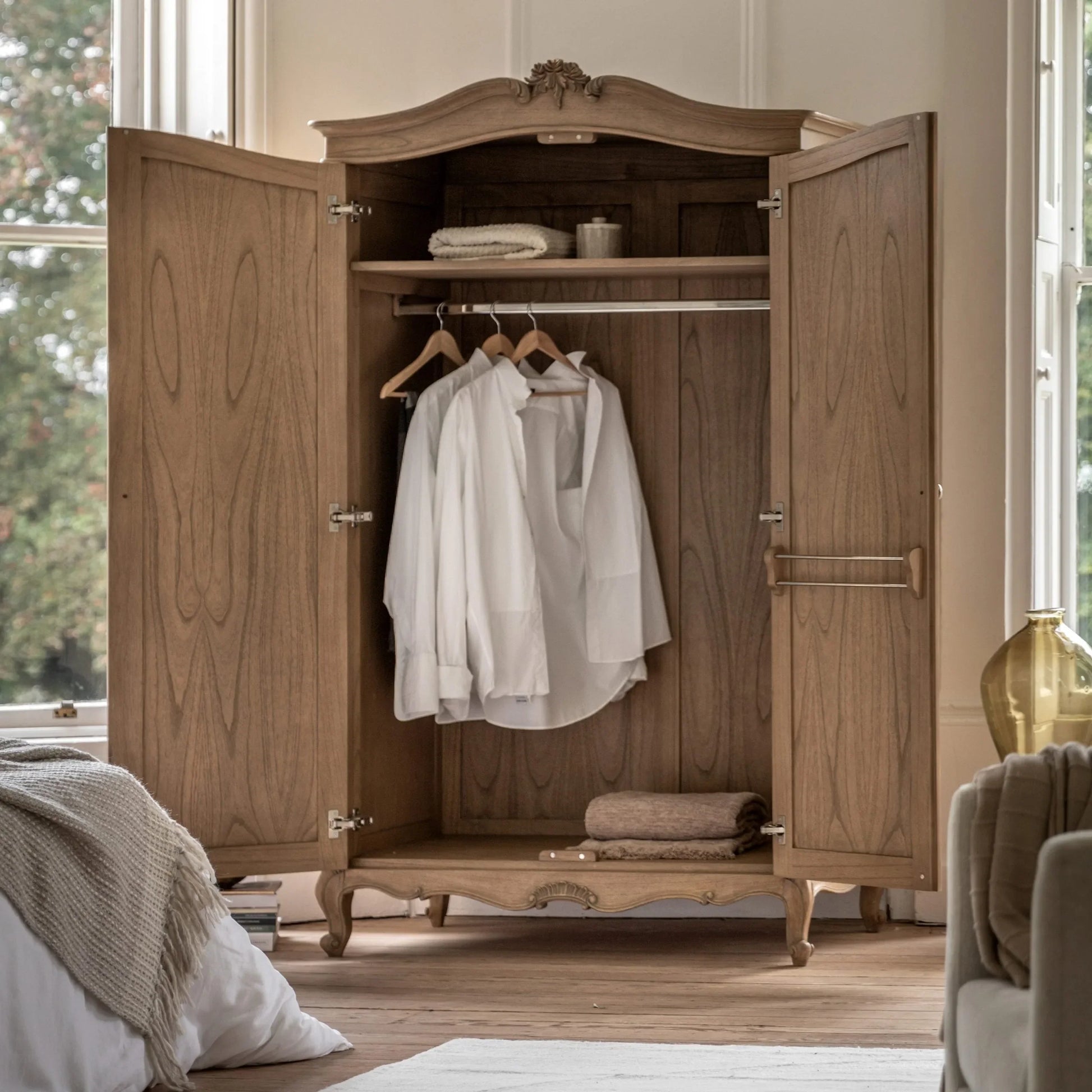 Gallery Direct Chic 2 Door Wardrobe Weathered