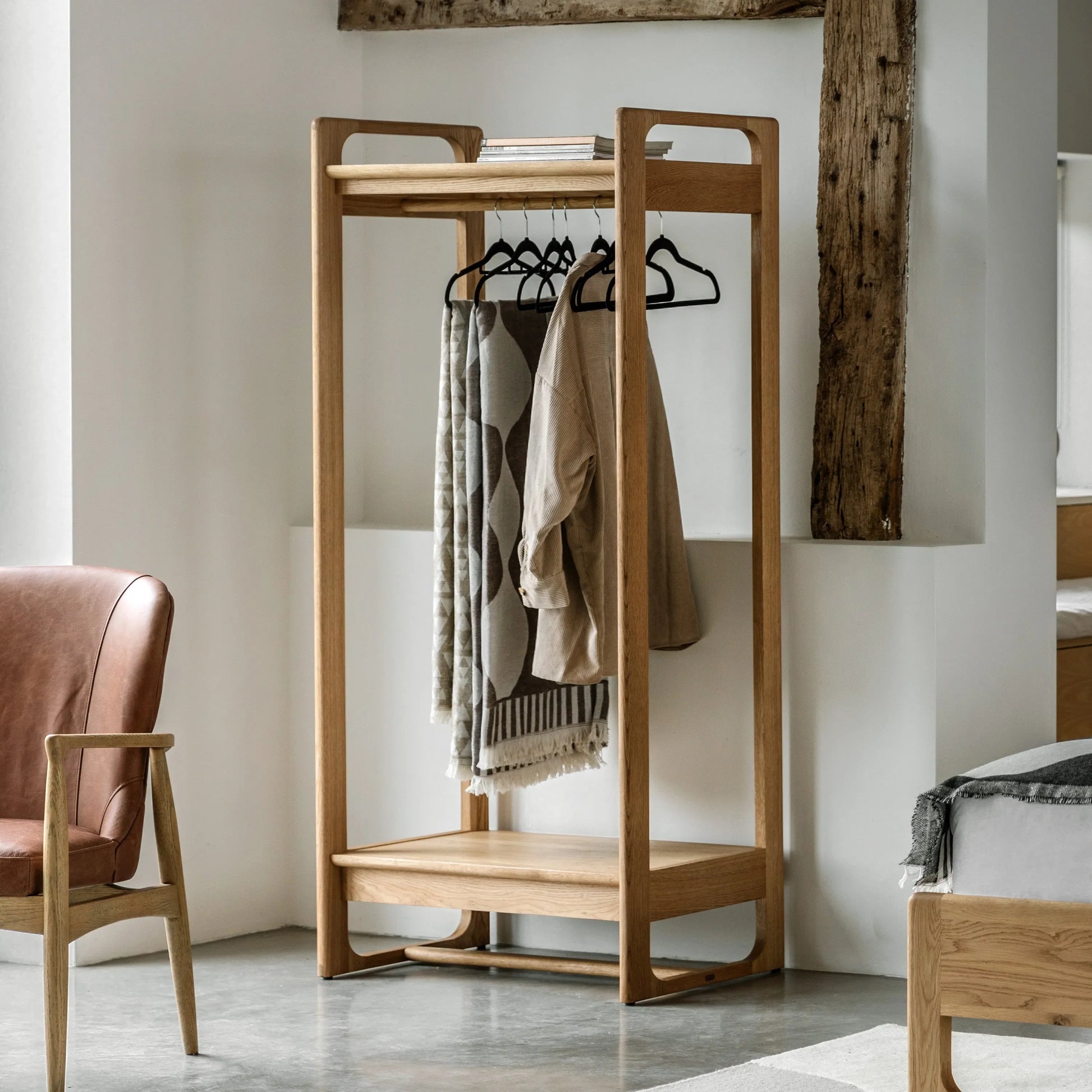 Gallery Direct Craft Open Wardrobe in Natural