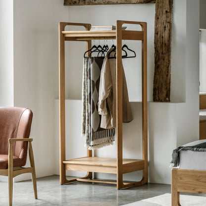 Gallery Direct Craft Open Wardrobe in Natural