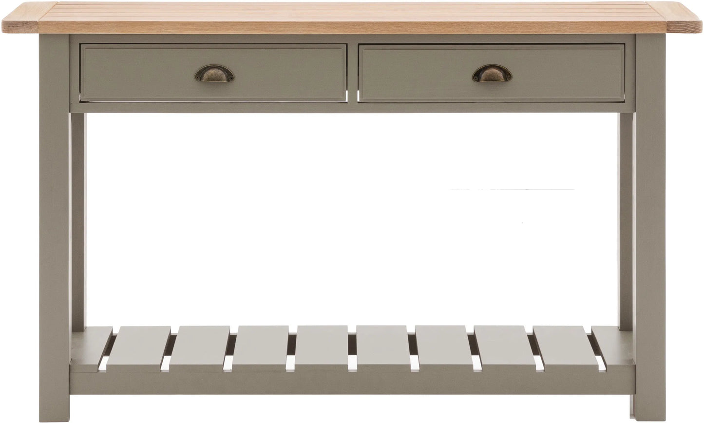 Gallery Direct Eton 2 Drawer Console in Prairie