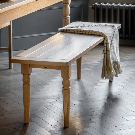 Gallery Direct Eton Dining Bench in Natural