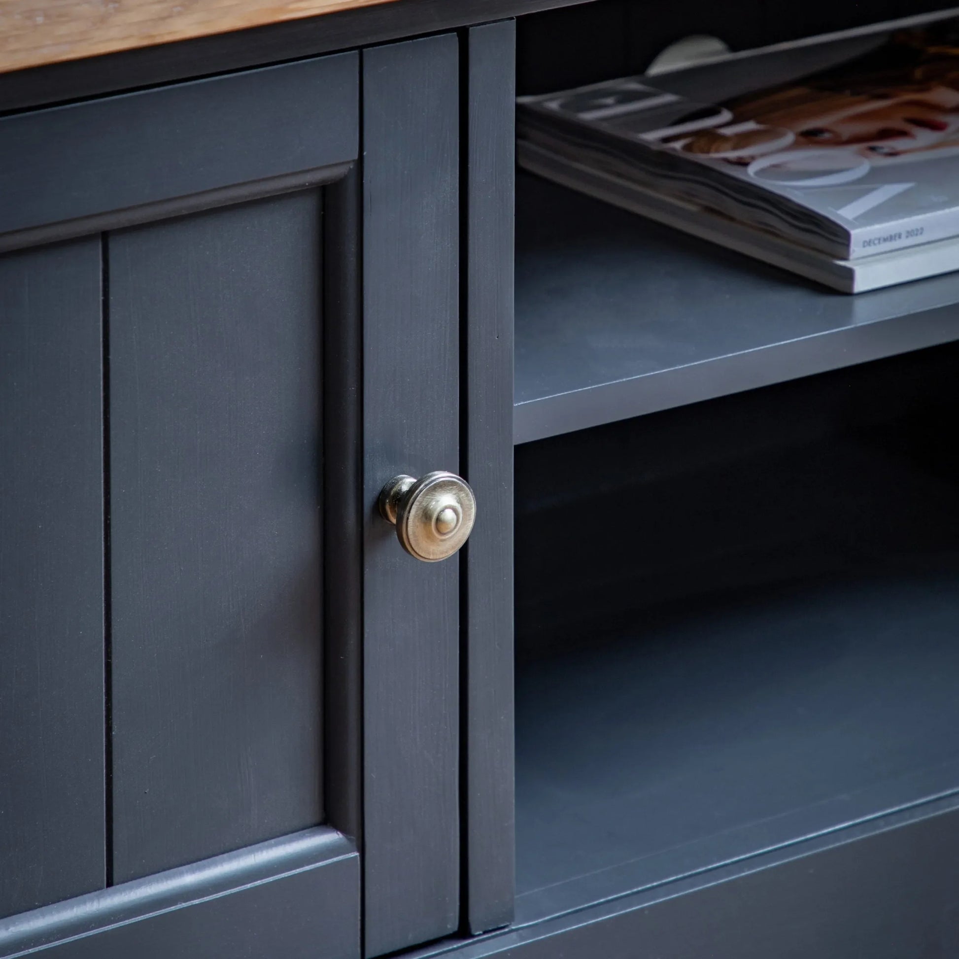 Gallery Direct Eton Media Unit in Meteor